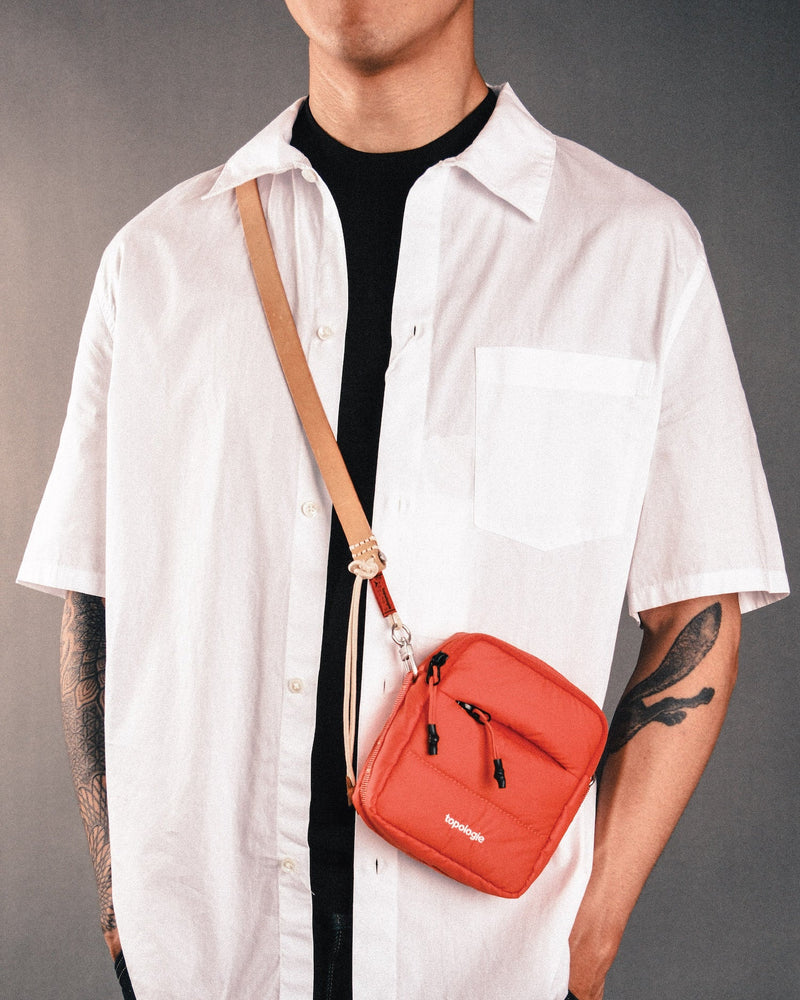 
                  
                    Charred Desert Puffer Tinbox Mini Bag With Black Reflective Rope Strap
                  
                