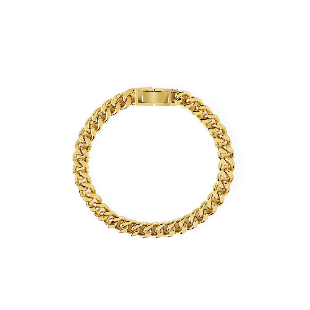 Gold Plated Curb Chain Bracelet