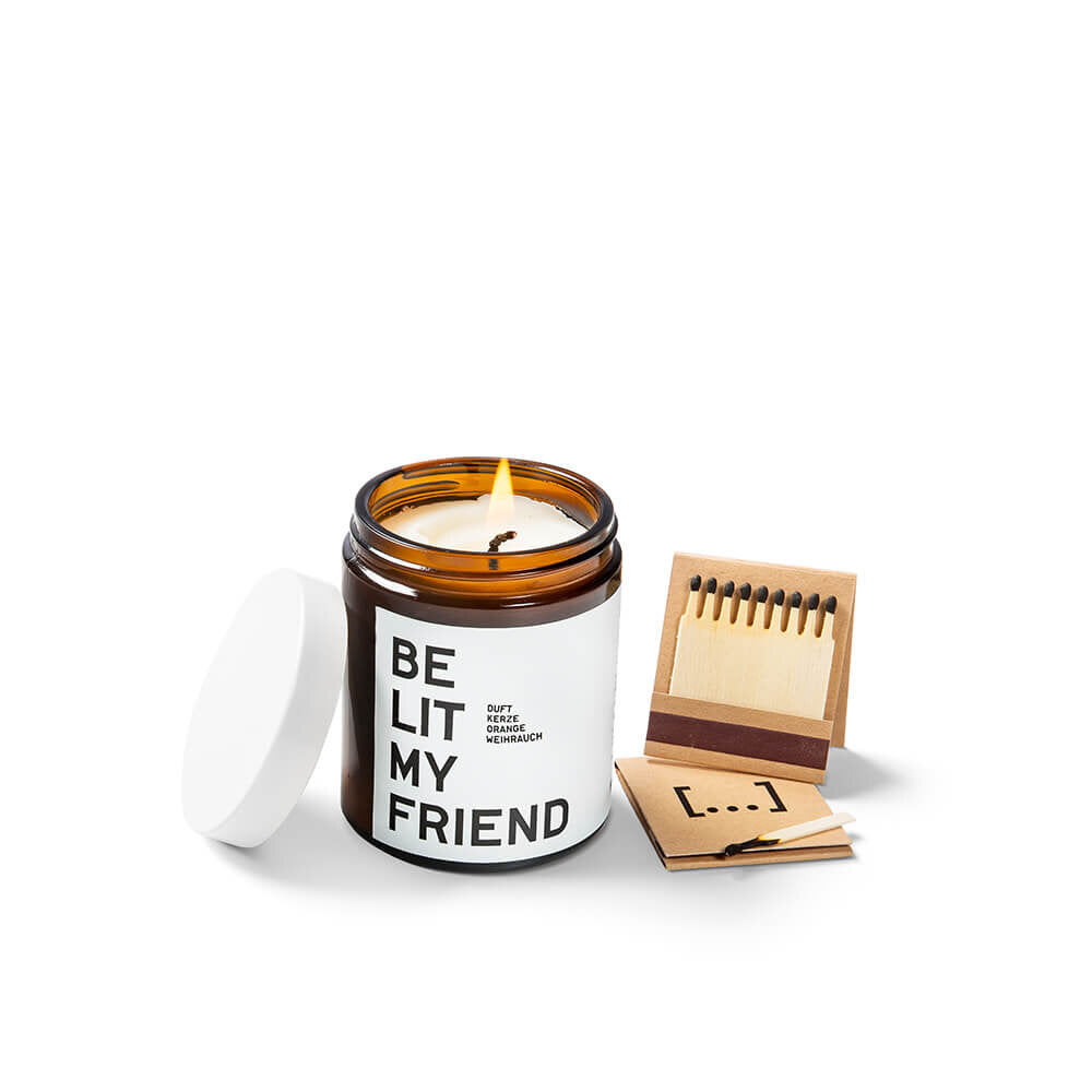 Orange Incense Scented Candle