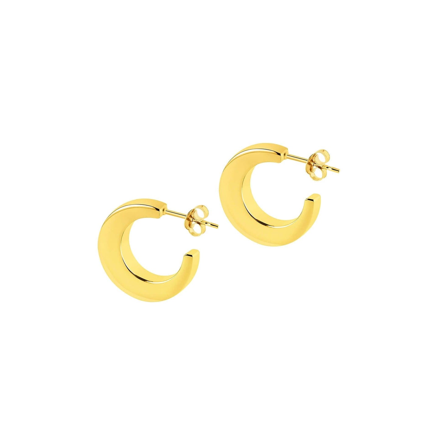 
                  
                    Gold Plated C Hoop Earrings
                  
                