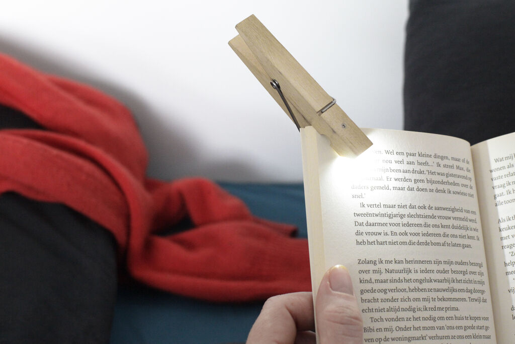 
                  
                    Clothespin Book Light
                  
                