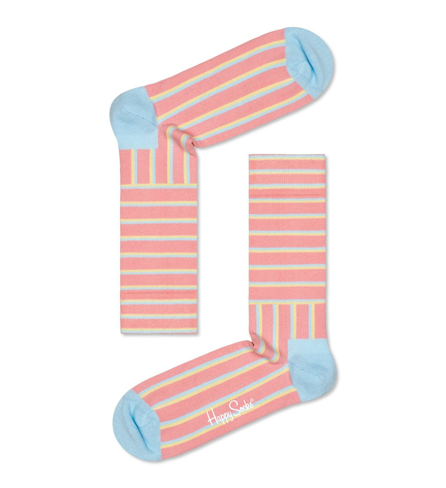 
                  
                    Light Pink Blocked Stripe Socks
                  
                