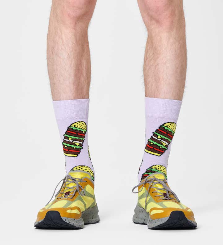 
                  
                    Light Purple Burger Socks
                  
                