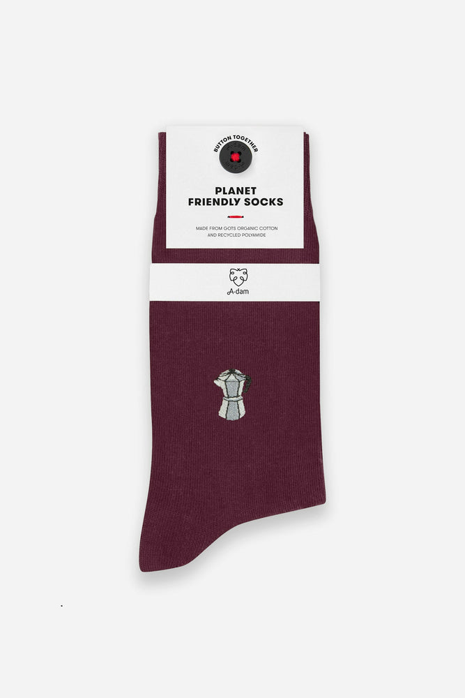 
                  
                    Burgundy Percolator Socks
                  
                