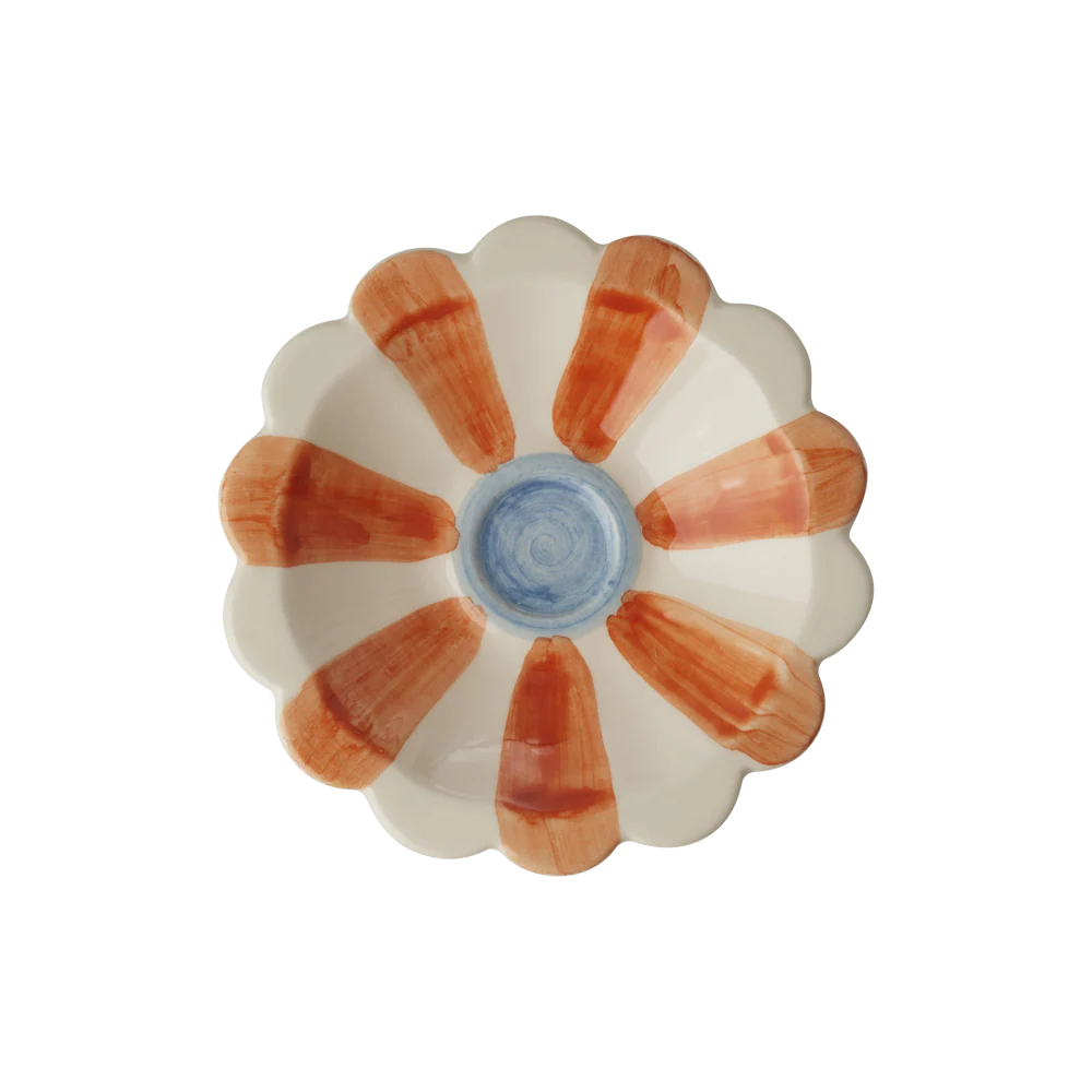 
                  
                    Assorted Pinkish Ceramic Dipping Flower Stripes Bowl
                  
                