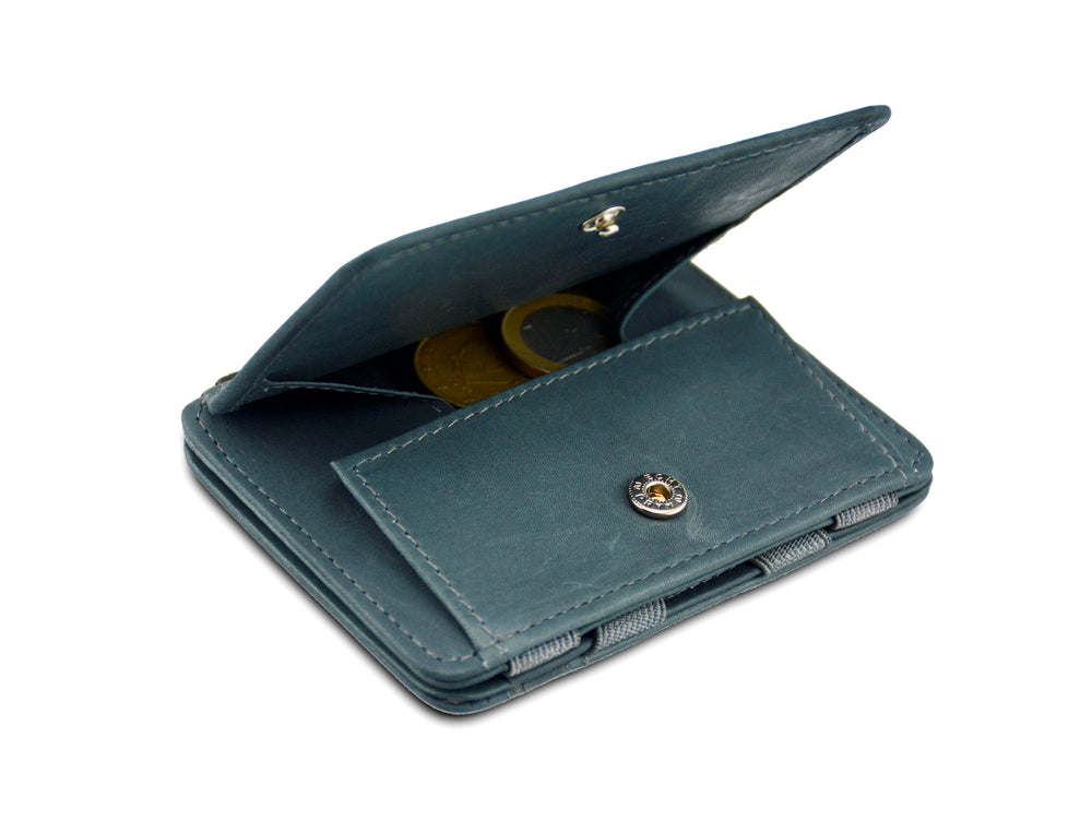 Graue Magic Coin Geldbörse RFID Geldbörse