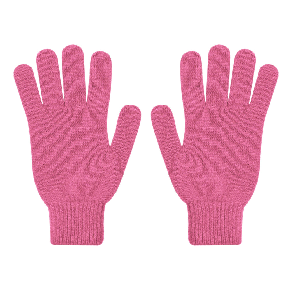 Bubblegum Pink Merino Wool Gloves