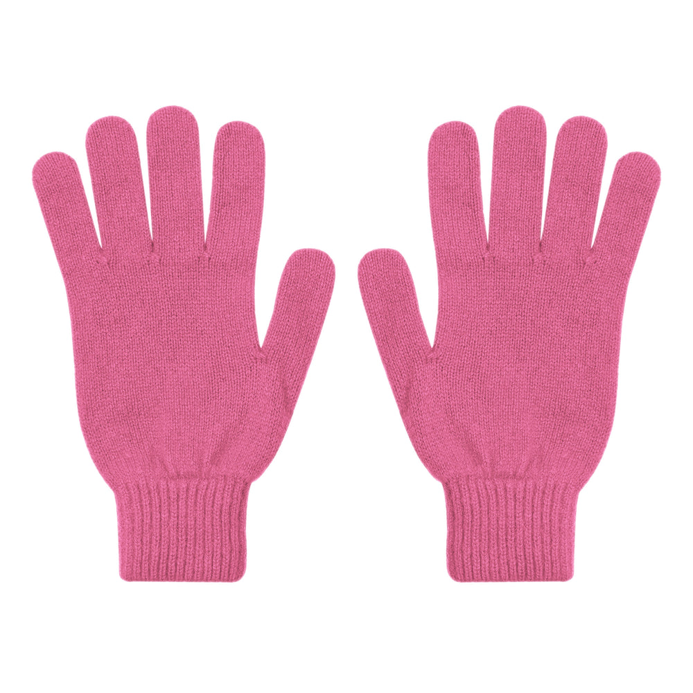 Bubblegum Pink Merino Wool Gloves