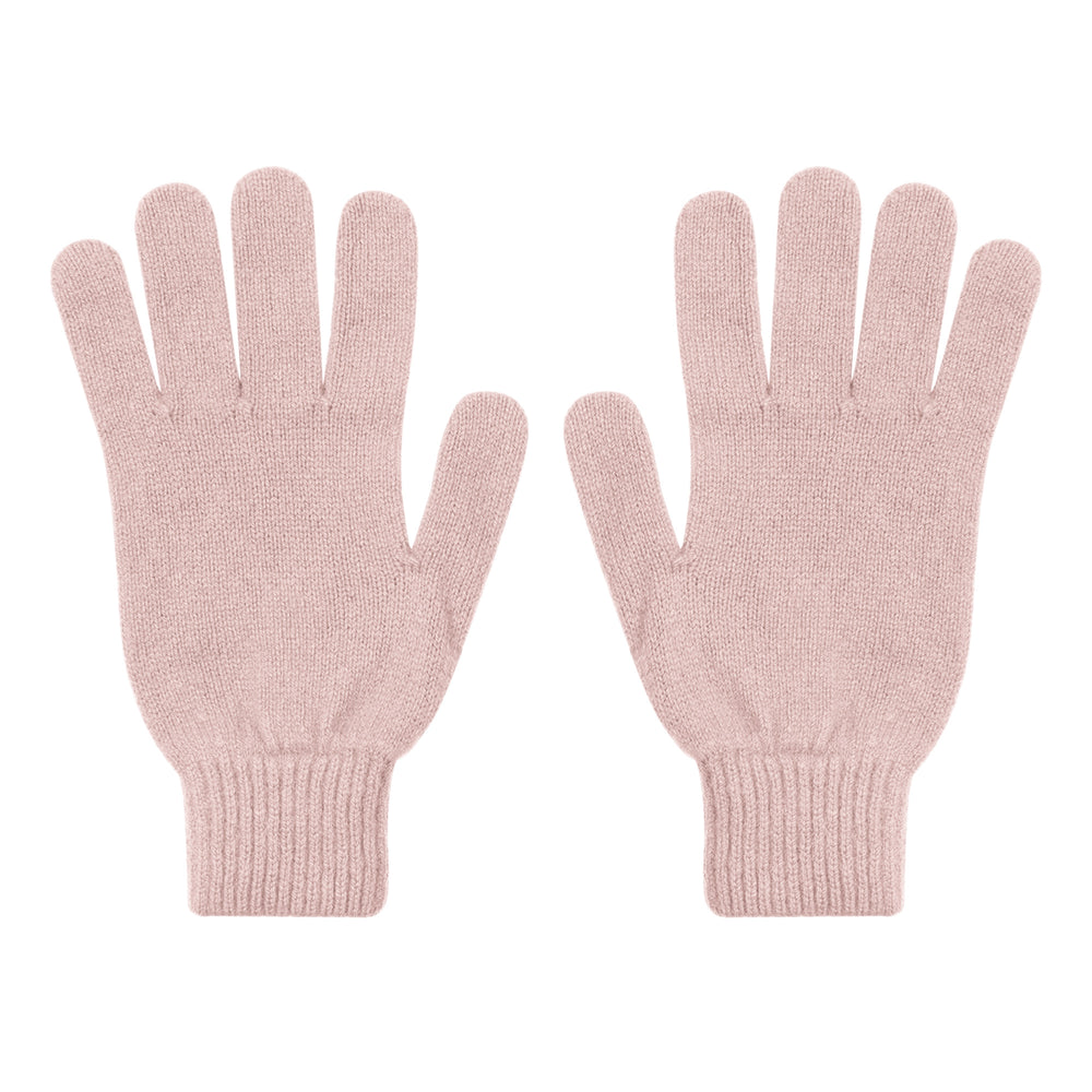 Faded Pink Merino Wool Gloves