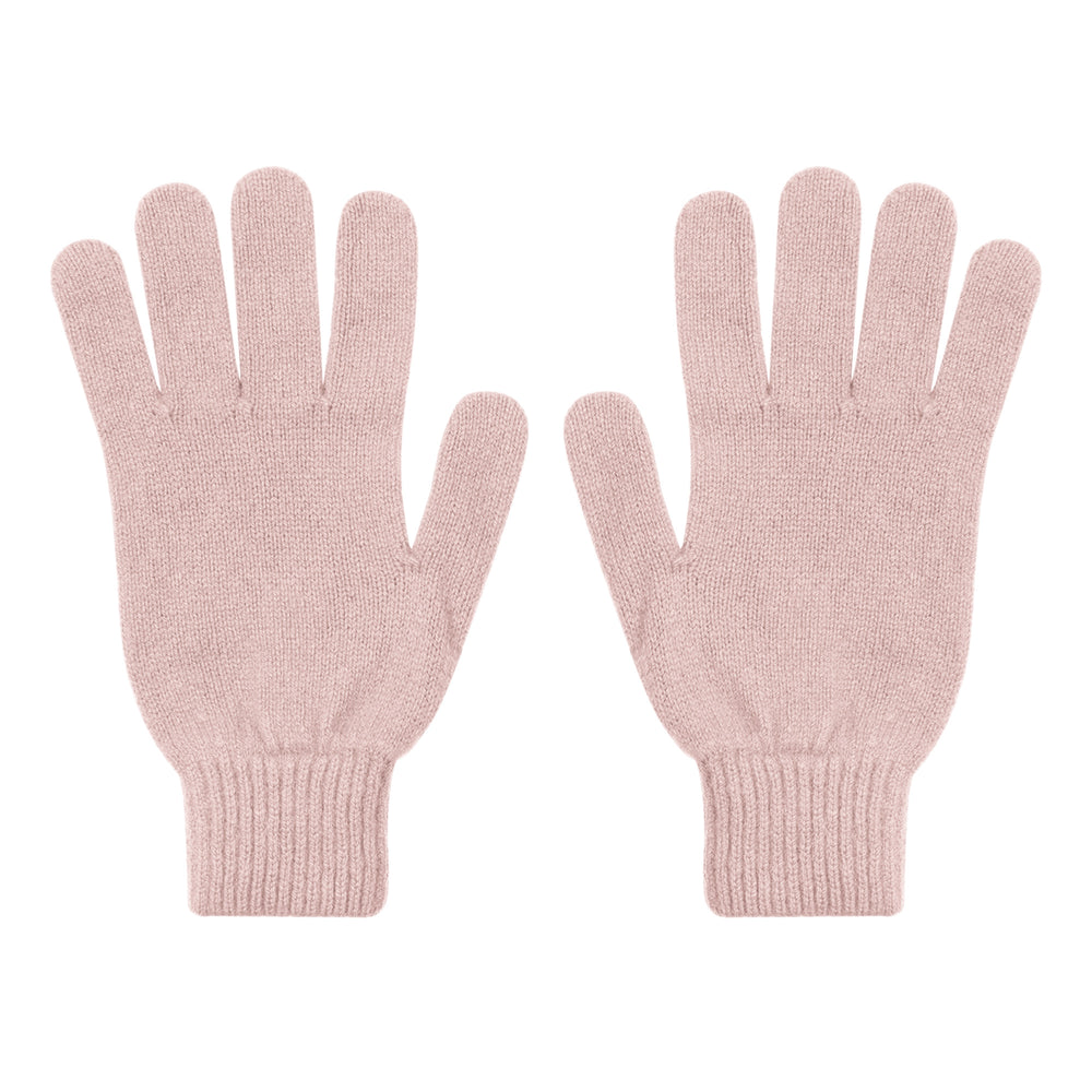Faded Pink Merino Wool Gloves