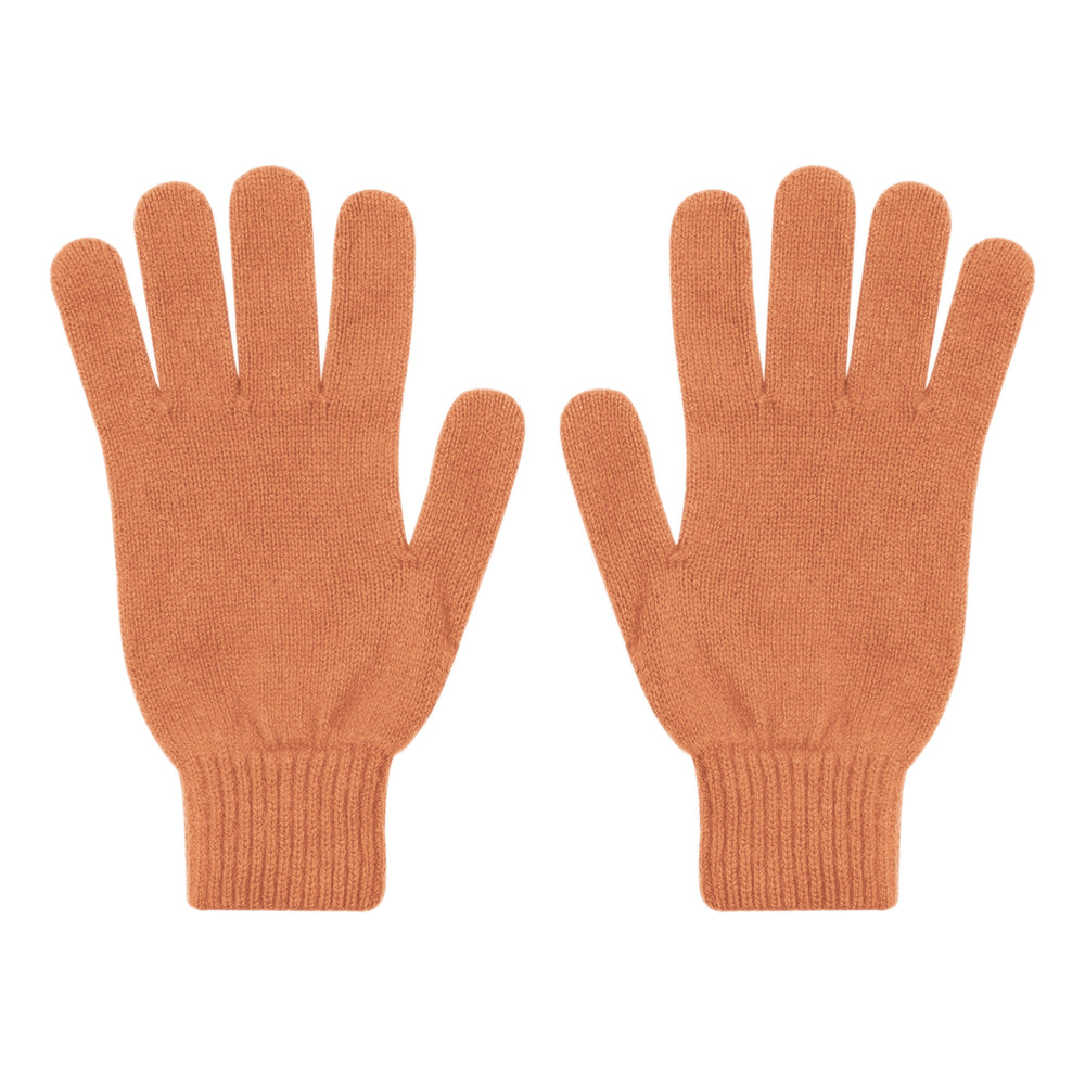 Sandstone Orange Merino Wool Gloves