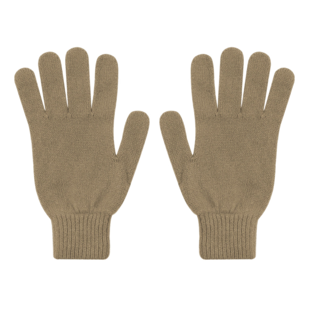 Warm Taupe Merino Wool Gloves