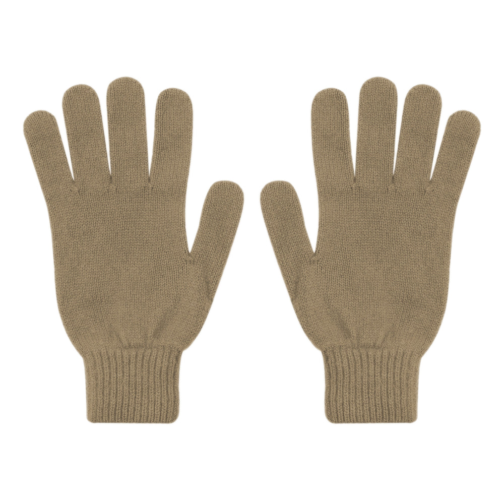 Warm Taupe Merino Wool Gloves