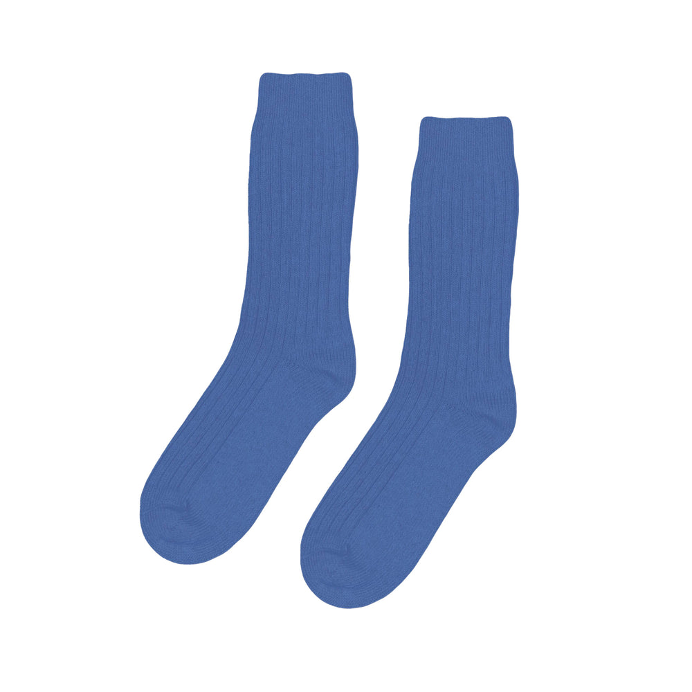 Pacific Blue Merino Wool Blend Socks