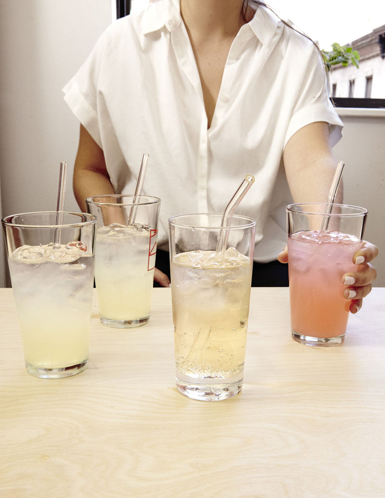 
                  
                    Clear Reusable Glass Straws
                  
                