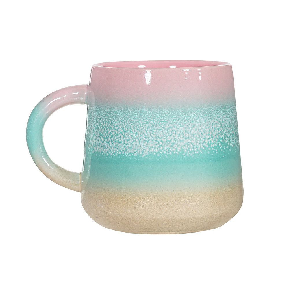 Rosa-grüne Pastell-Ombre-Tasse