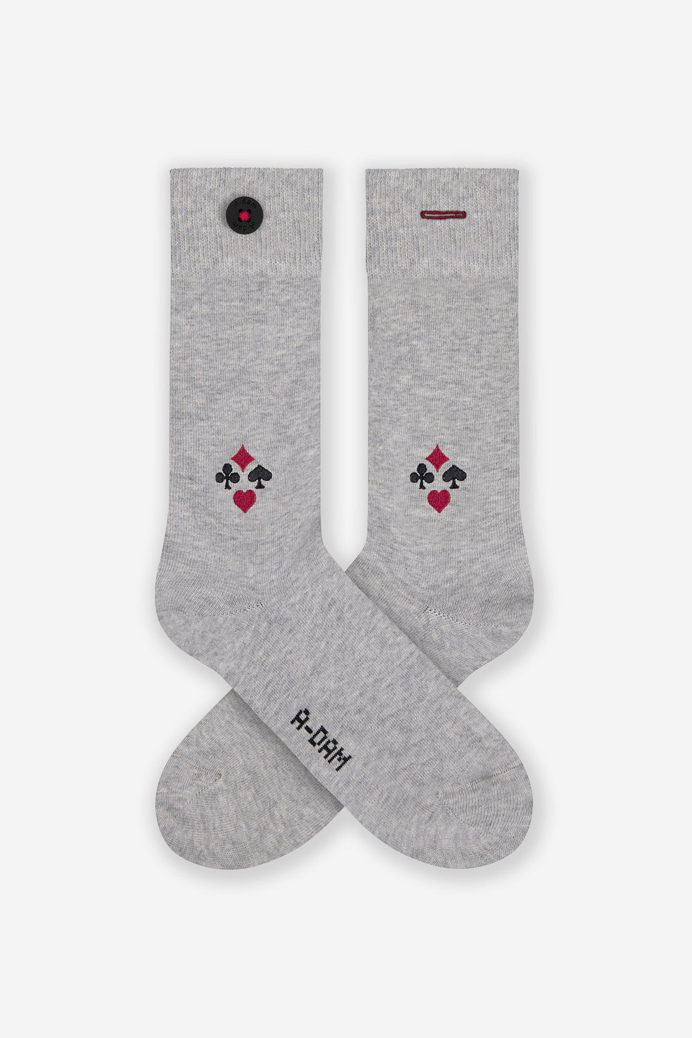 POKER Grey Melange Socks