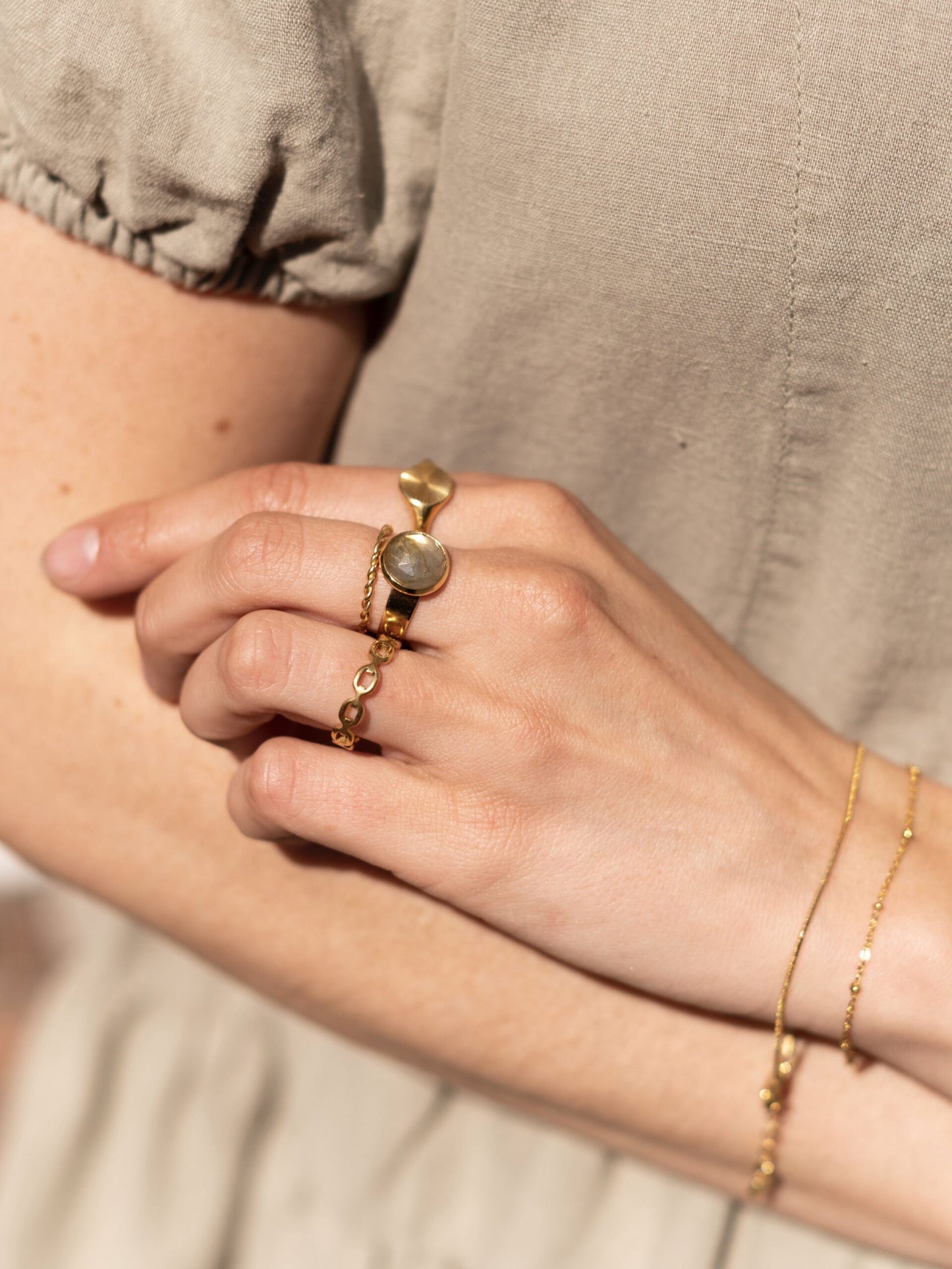 
                  
                    Gold Fine Snake Bracelet
                  
                