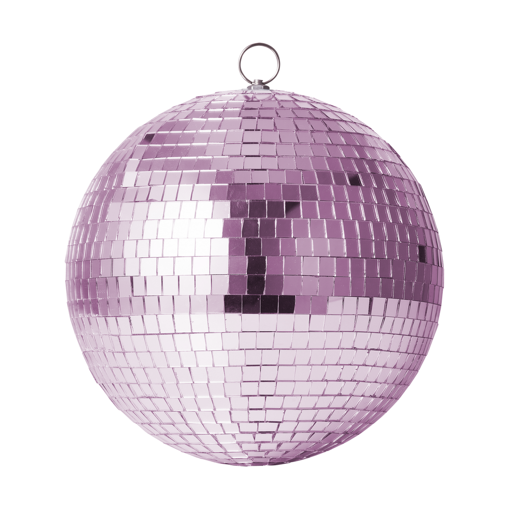 Große, zartrosa Discokugel