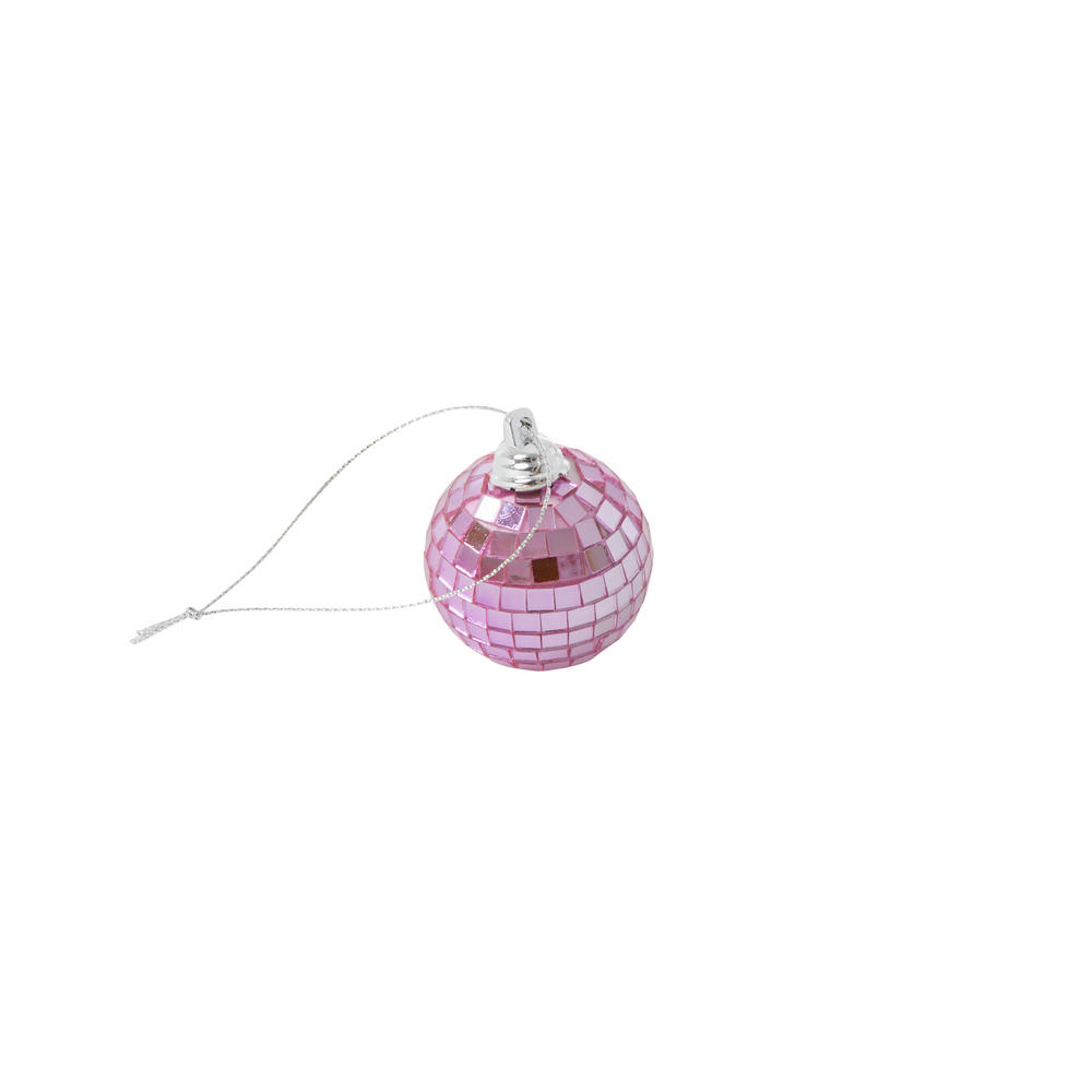 Kleine zartrosa Discokugel