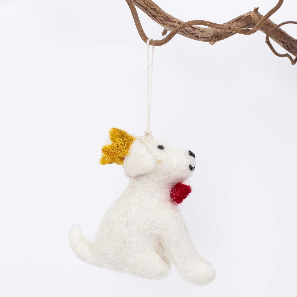 Dog Crown Christmas Ornament