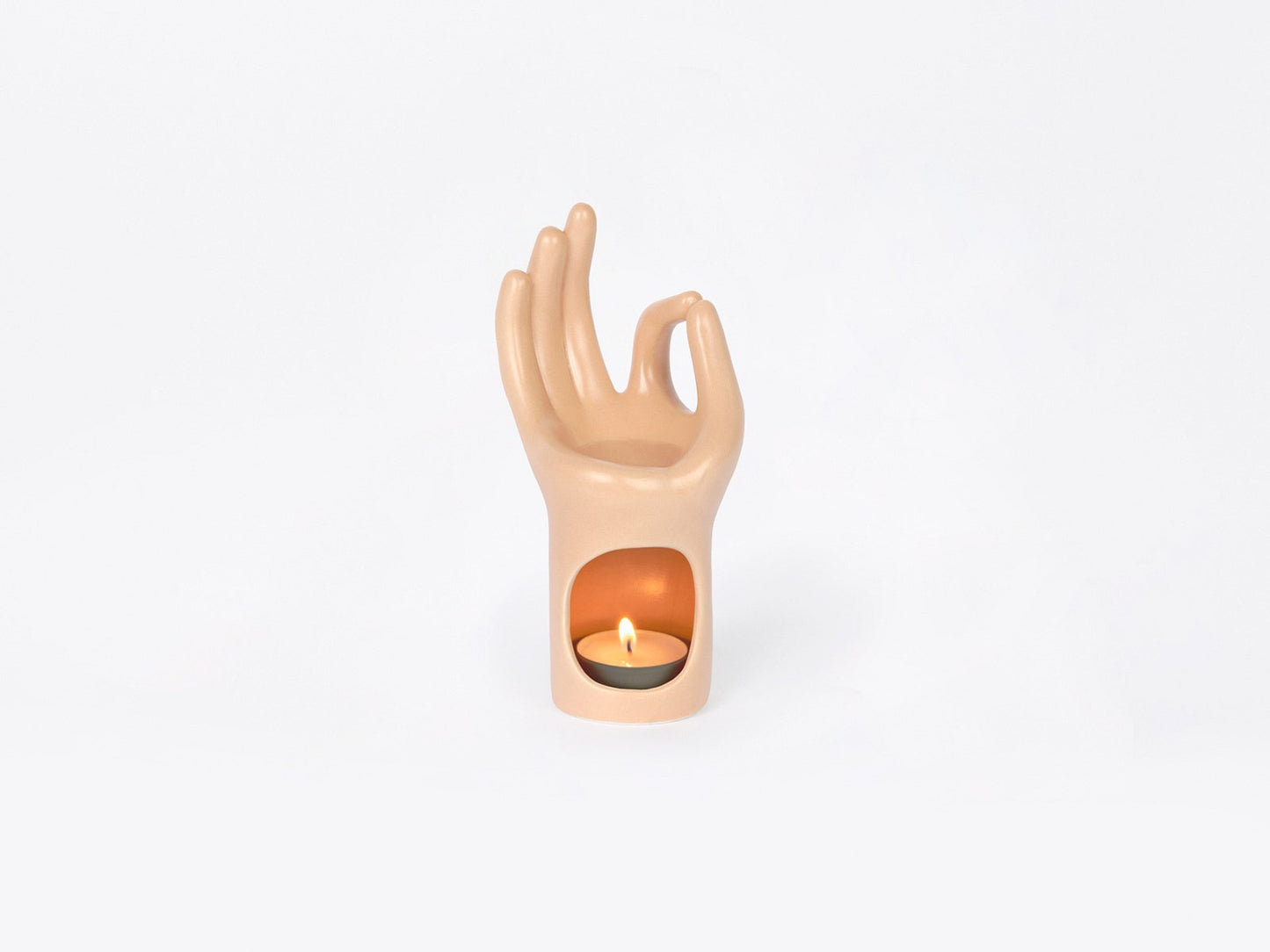 
                  
                    Om Meditation Hand Candle Holder
                  
                