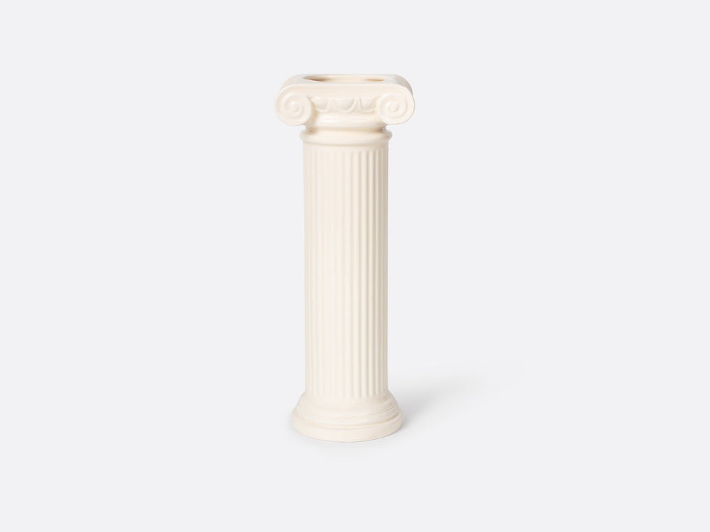 White Athena Vase