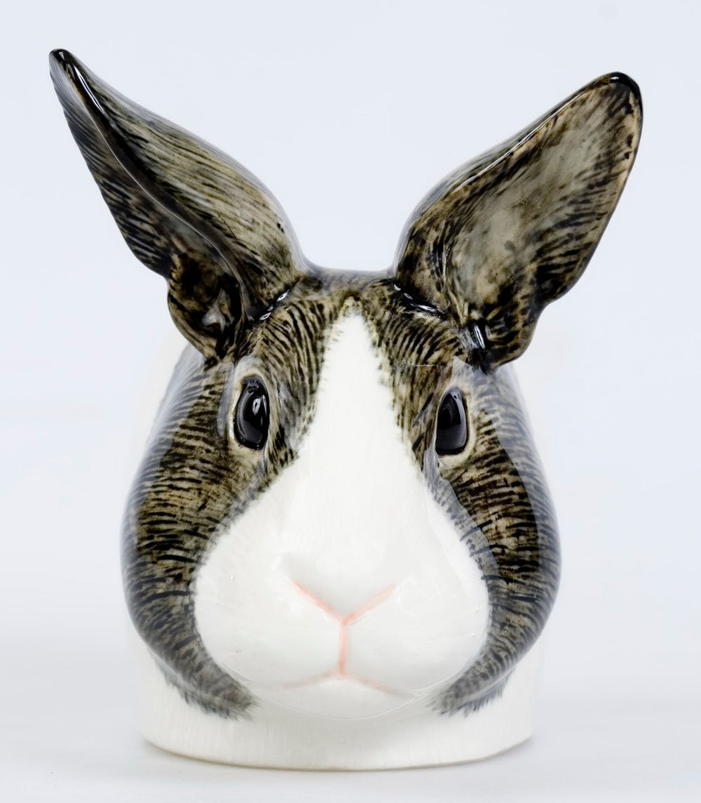 Steel White Rabbit Face Egg Cup