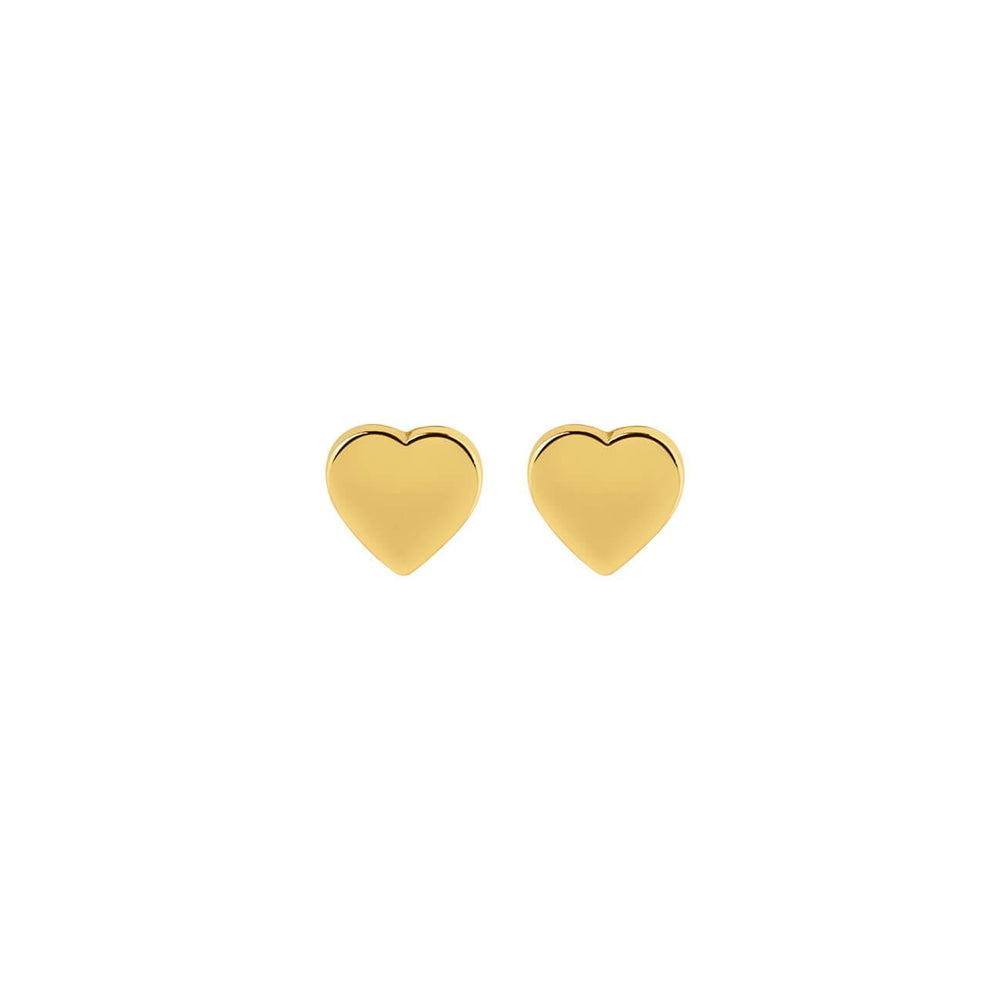 
                  
                    Gold Plated Flat Heart Stud Earrings
                  
                