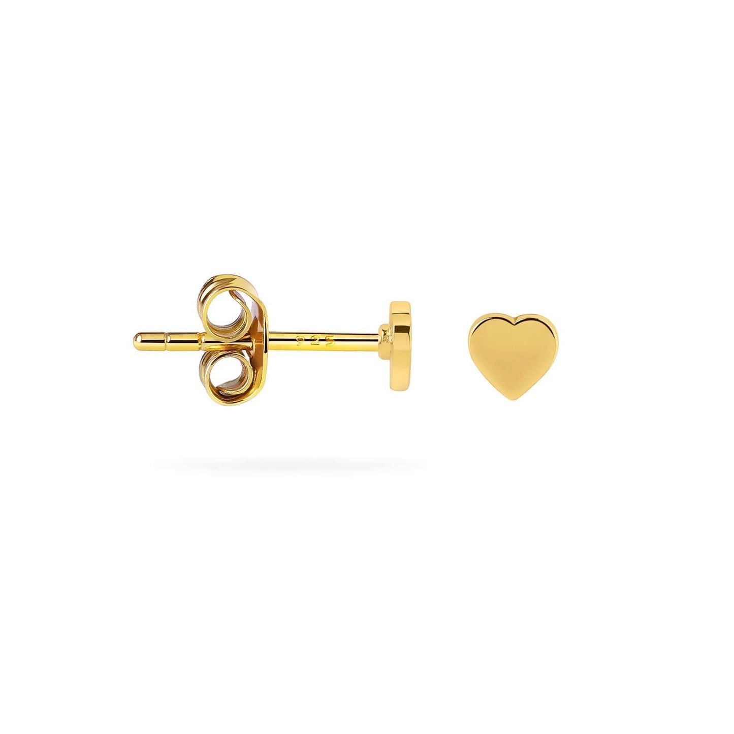 
                  
                    Gold Plated Flat Heart Stud Earrings
                  
                