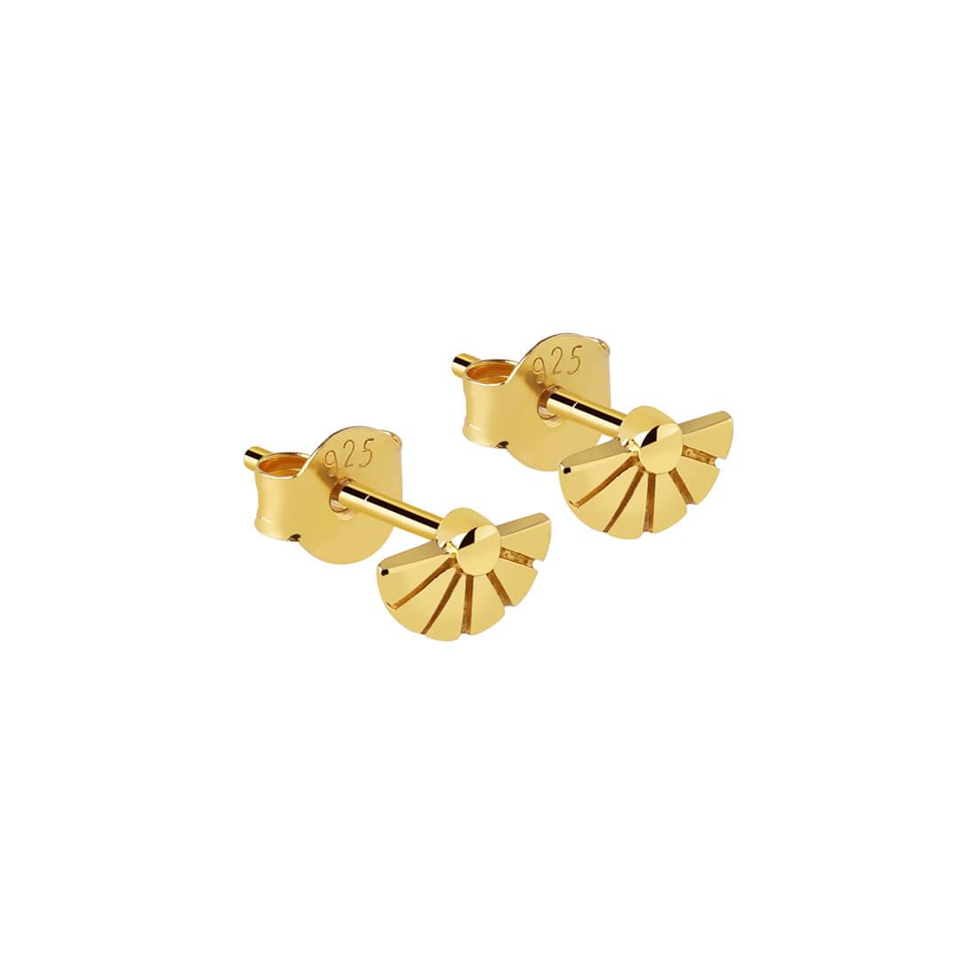 
                  
                    Gold Plated Fan Stud Earrings
                  
                