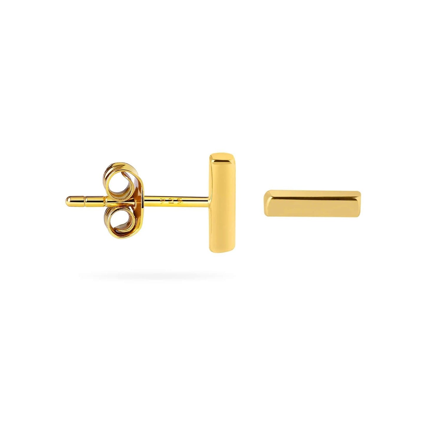 
                  
                    Gold Plated Bar Stud Earrings
                  
                