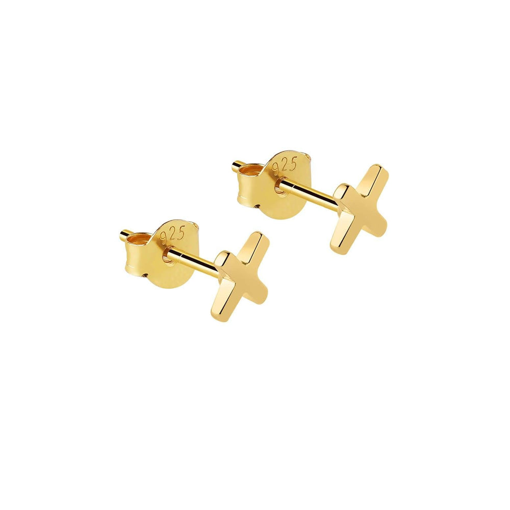 
                  
                    Gold Plated Cross Stud Earrings
                  
                