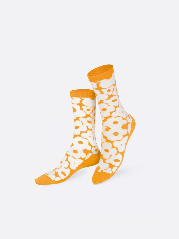 
                  
                    Orange Flower Power Socks
                  
                