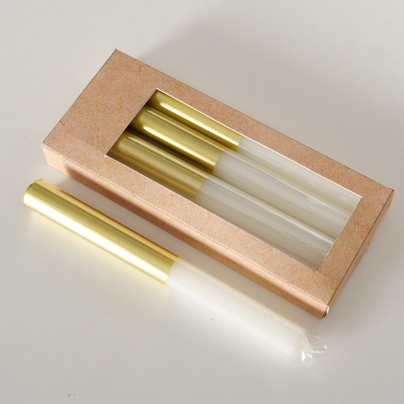 
                  
                    Gold Dip Candle Set Of 4
                  
                