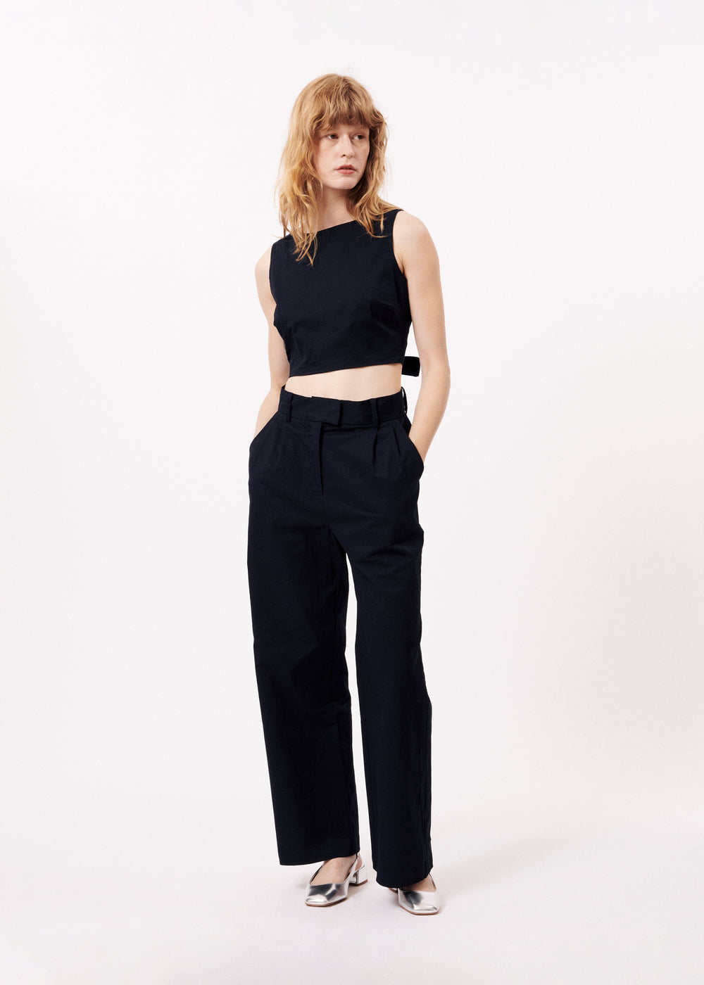 ALBANE Navy Blue Trousers
