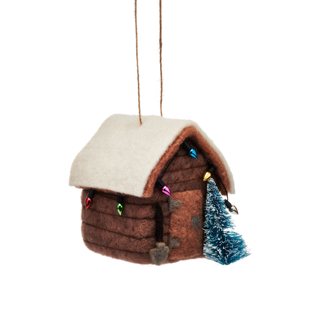 Hängende Dekoration aus Filzschuppen