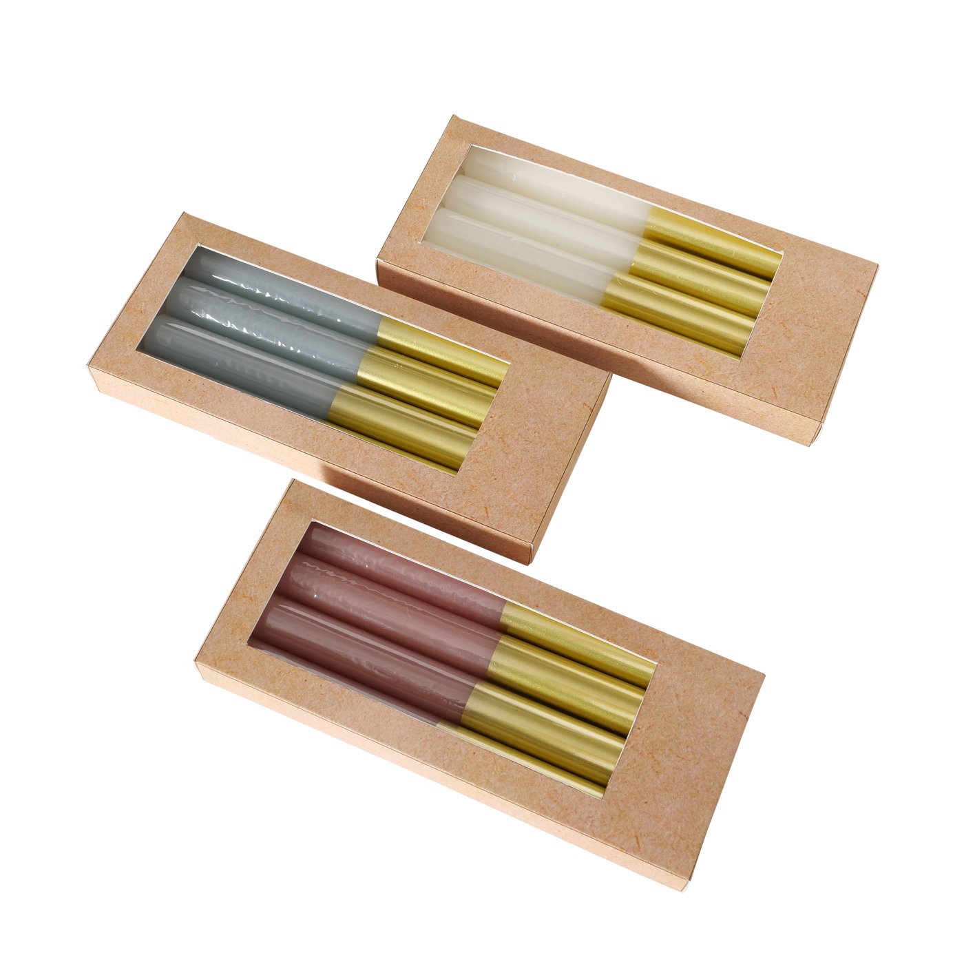 
                  
                    Gold Dip Candle Set Of 4
                  
                