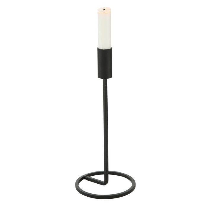 FIO Medium Black Candle Holder