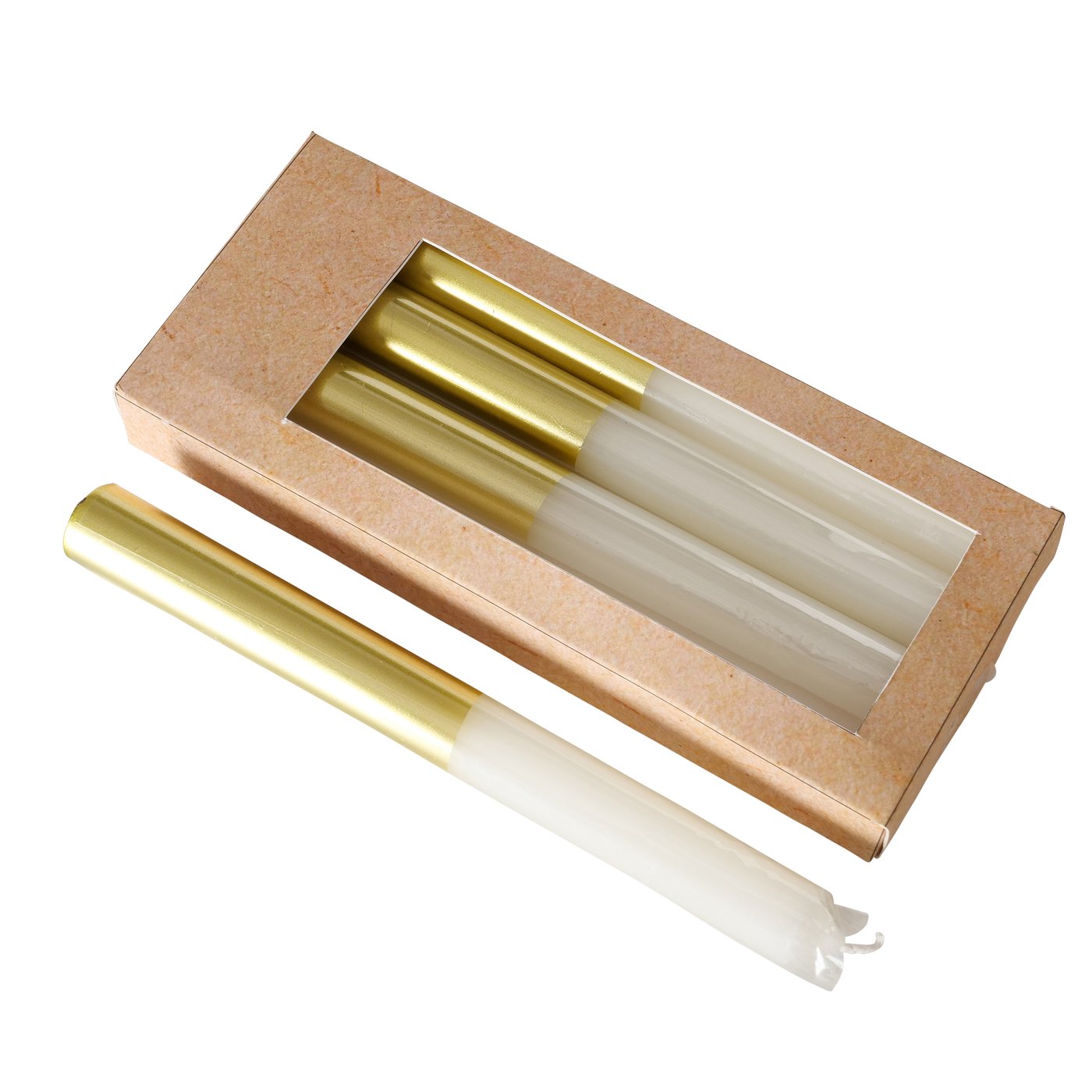 
                  
                    Gold Dip Candle Set Of 4
                  
                