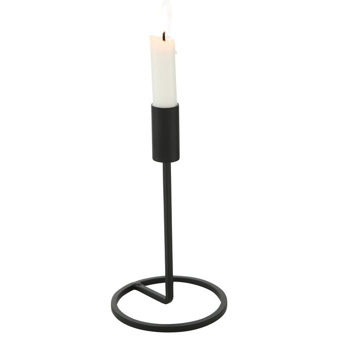 FIO Small Black Candle Holder