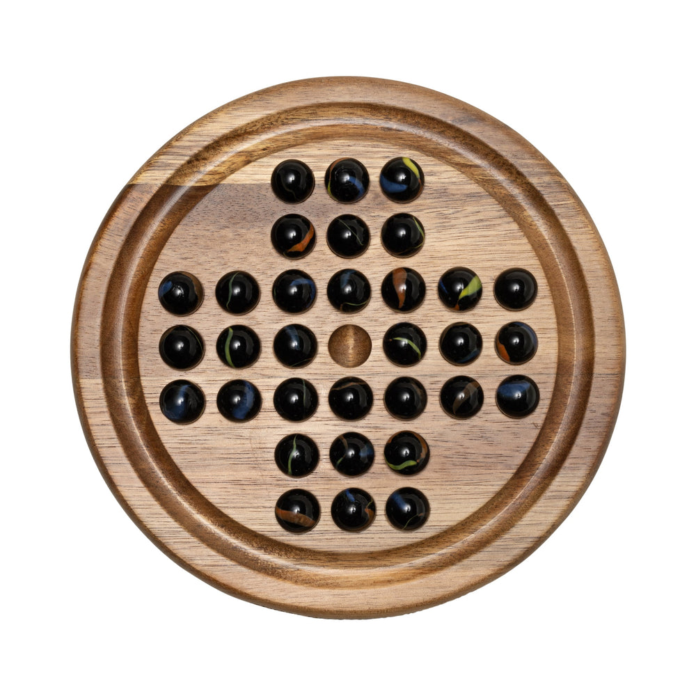 
                  
                    Wooden Marble Solitaire Game
                  
                
