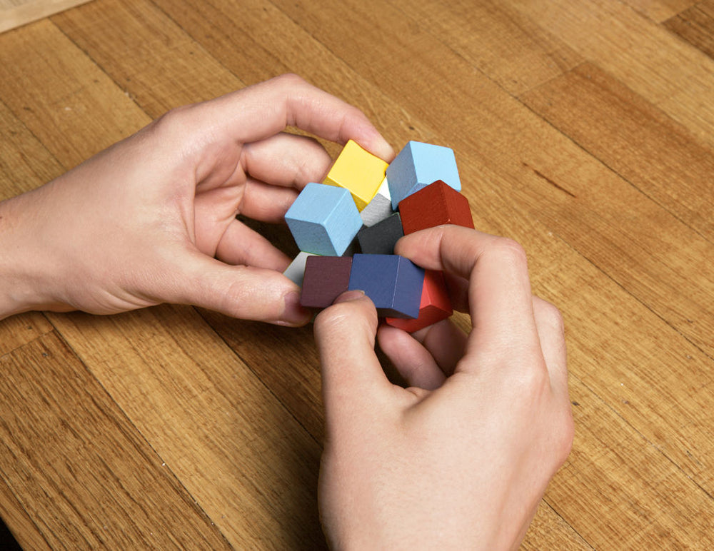 Elastic Cube 3D Wooden Puzzle
