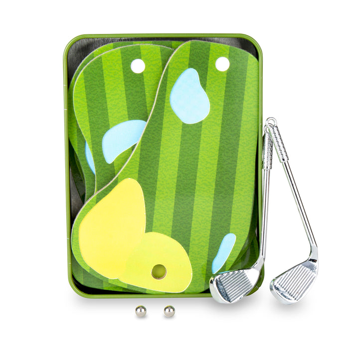 
                  
                    Golf in einem Blechspiel
                  
                