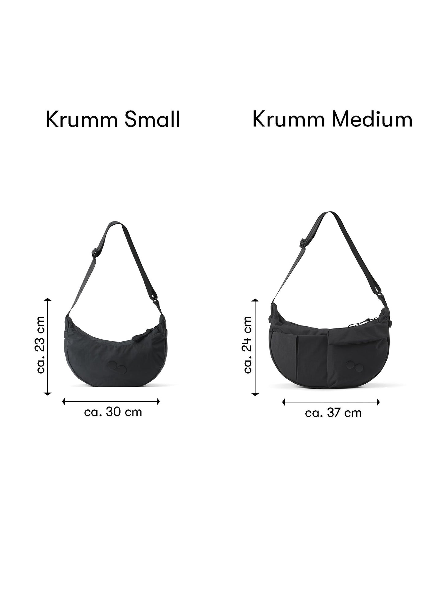 
                  
                    KRUMM – Mittelgroße Crinkle-Tasche in Schwarz
                  
                