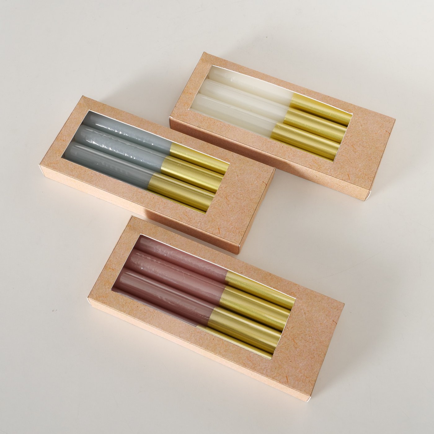 
                  
                    Gold Dip Candle Set Of 4
                  
                
