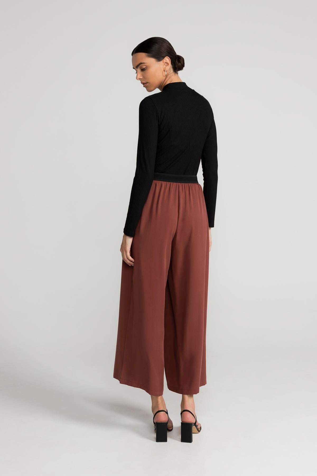 
                  
                    SANDROSE Dark Maroon Trousers
                  
                