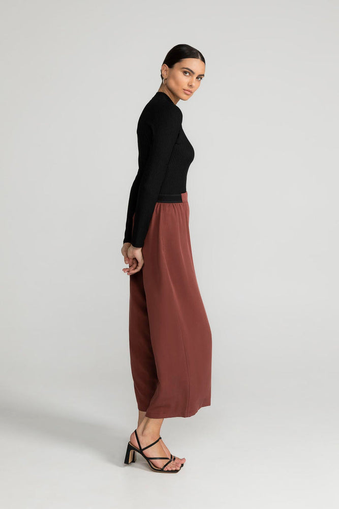 
                  
                    SANDROSE Dark Maroon Trousers
                  
                