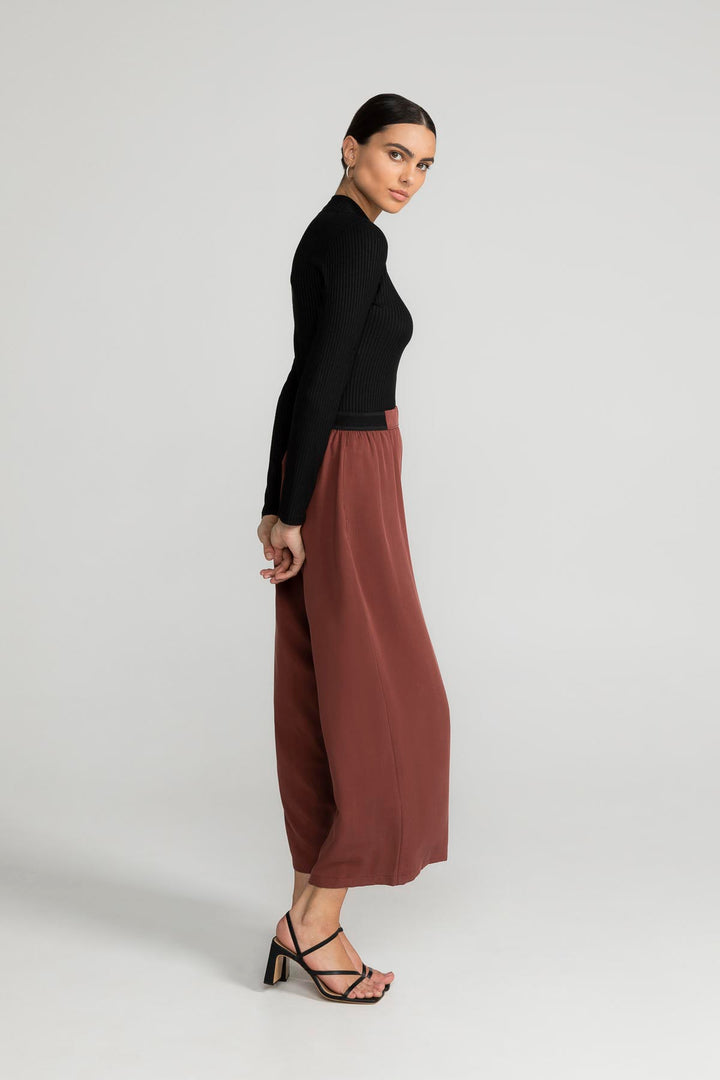 
                  
                    SANDROSE Dark Maroon Trousers
                  
                