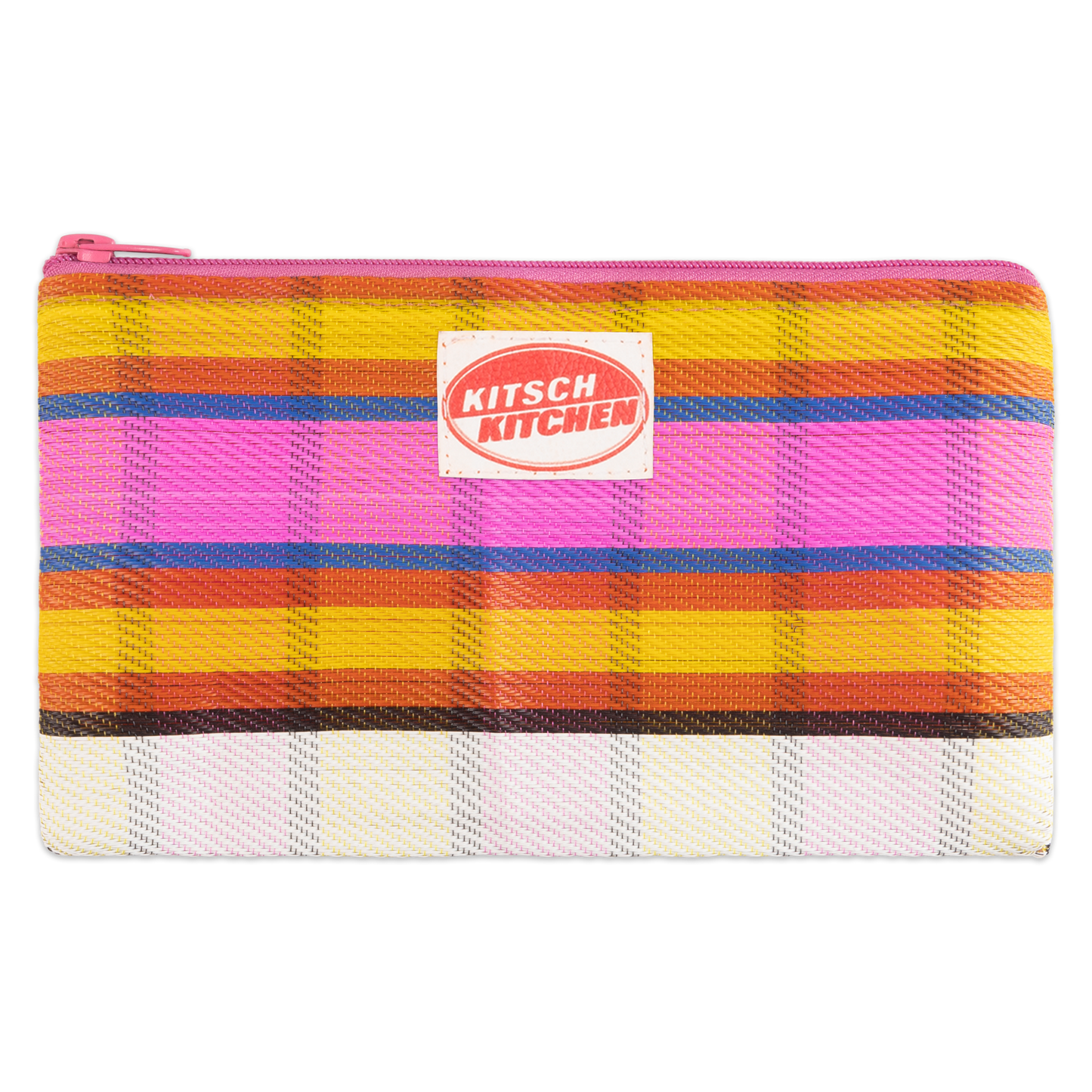 
                  
                    Pink Orange Etui Stripes Pouch Case
                  
                